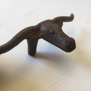Retro Steer Cowboy Drawer Pulls Drawer Bin Pull Metal Furniture Handle Shabby Chic Rustic Distressed