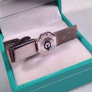 Vintage Tie Bar Optimist International Balfour tie clip men, tie bar clip, gift for Dad Boyfriend
