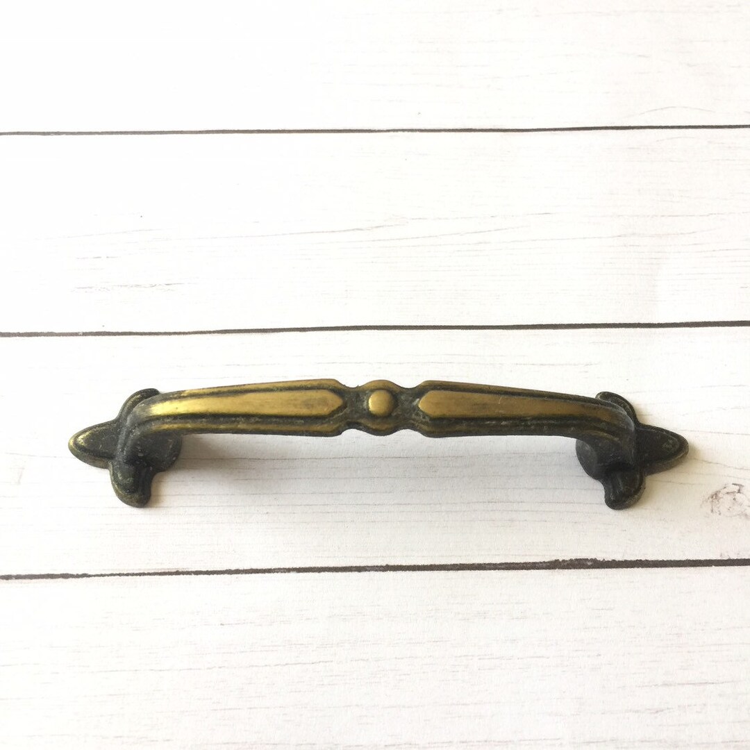 Brass Drawer Pulls Kitchen Drawer Bin Pull Metal Furniture Handle Etsy