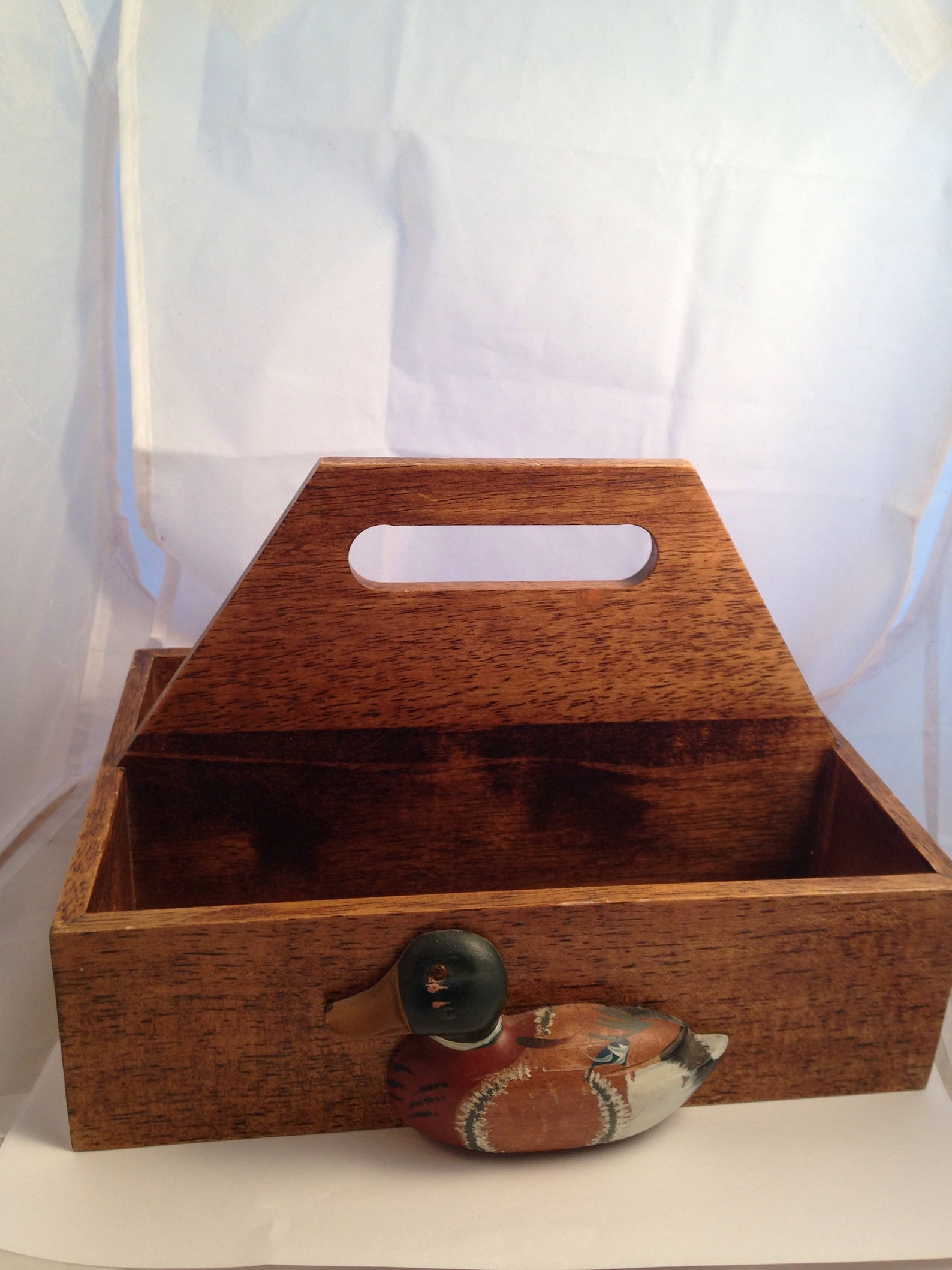 Wooden Tote Box Duck Etsy