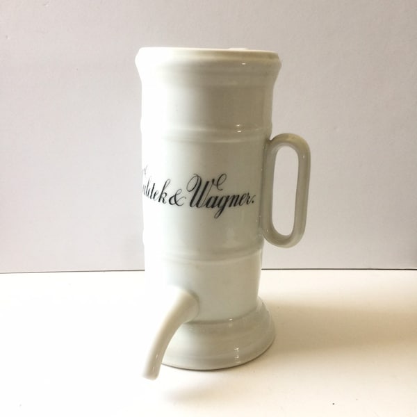 Vintage White Glass Apothecary Jar Pharmacy Jar Vintage Medical Device Home Decor Decanter