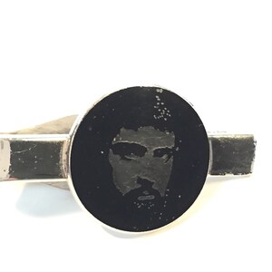 Vintage tie clip Rare Unique Bearded Man tie clips men, tie bar clip, gift for Dad