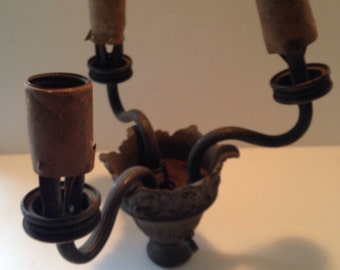Antique Brass Lamp Base Restoration