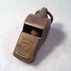 Vintage The Acme Thunderer Police Whistle WWII