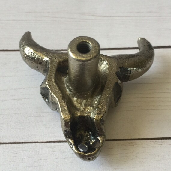 Retro Steer Cowboy Drawer Pulls Drawer Bin Pull Metal Etsy