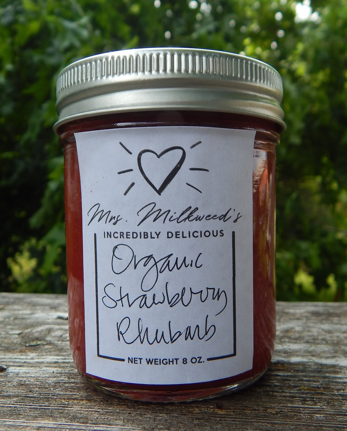 STRAWBERRY RHUBARB JAM small batch low sugar organic sweet - Etsy.de