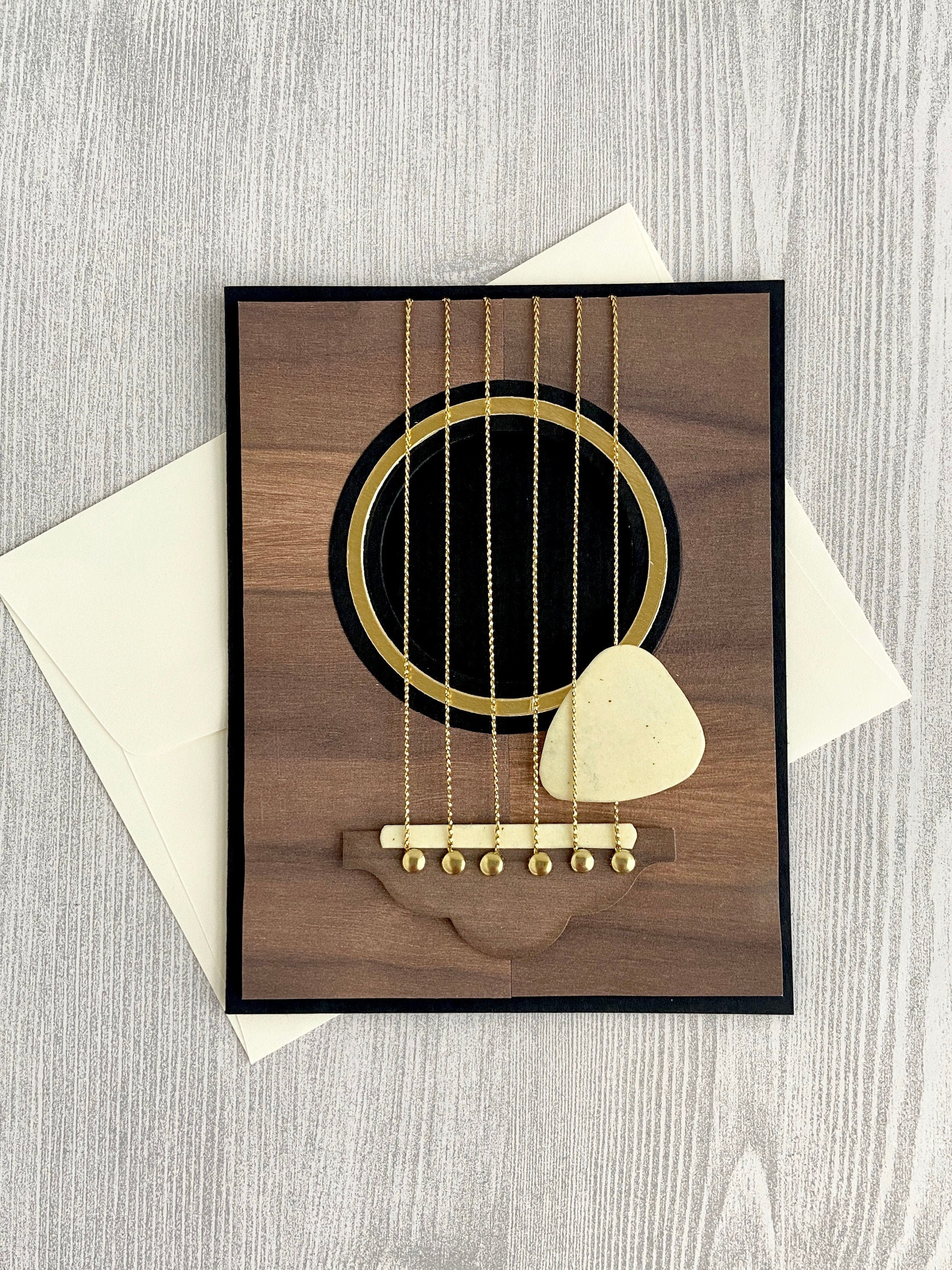 Guitar card/music teacher gift