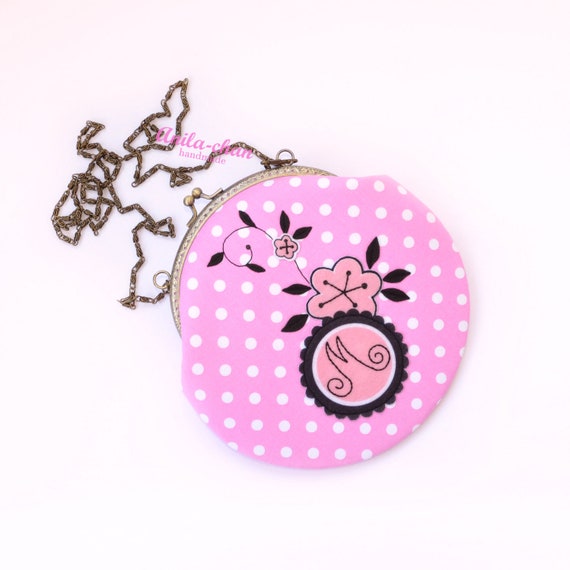 Marinette purse Miraculous Ladybug cosplay handbag Pink polka dot crossbody...