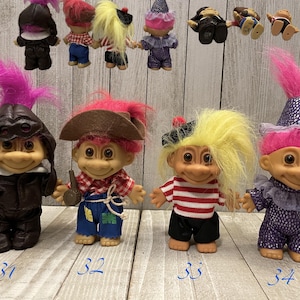 For Fans of Art, Music, Theater, Dance 90s Troll Dolls  from Russ Berrie | YOU CHOOSE | 90s Toys | Trolls make cute gifts for her & him