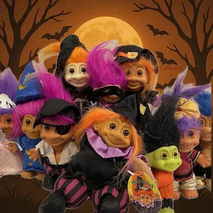 90s Vintage Russ Troll Dolls - Halloween Horror | Choose Your Faves | 1