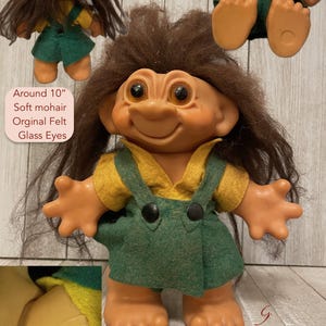 DAM Troll Doll Made in Denmark Signed Thomas DAM | Lyketrold, Troll  Bank, Mohair, Glass Eyes, and More
