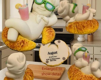 Vintage Pillsbury Doughboy Figurines Perpertual Calendar Months