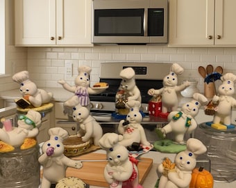 Pillsbury Doughboy Danbury Mint Perpetual Calendar Figurines - You