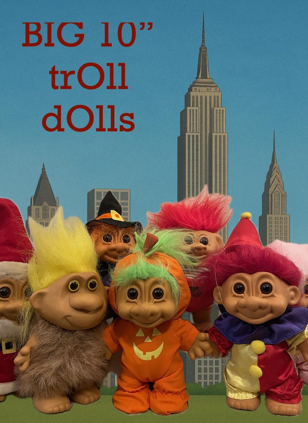 Sweet RUSS BERRIE & CO 10体セット　人形　レトロ Vintage 90s Troll Doll – Big 10
