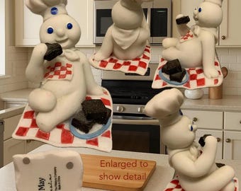 Vintage Pillsbury Doughboy Figurines Perpertual Calendar Months