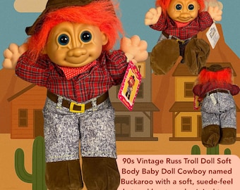 Vintage Russ Troll Kidz - Penelope - Pink Hair Princess - Etsy