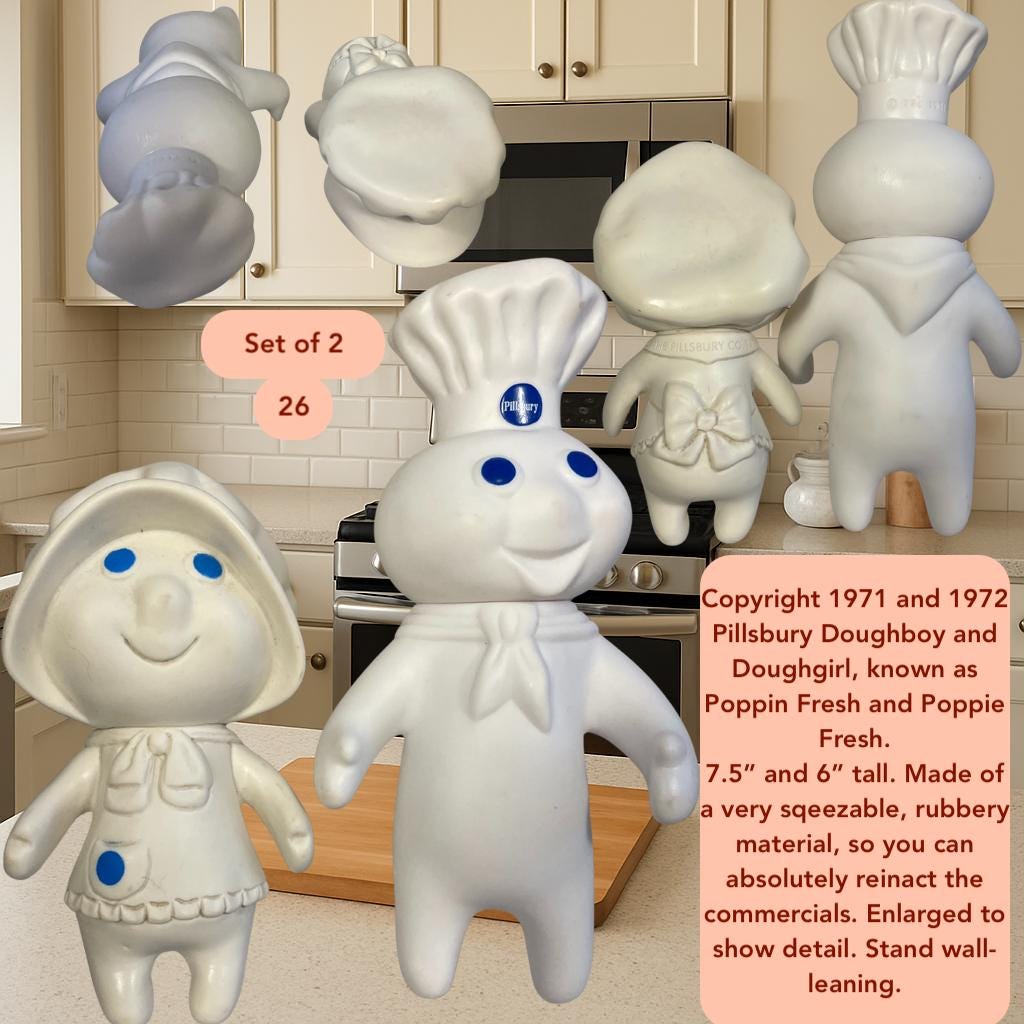 Vintage Pillsbury Doughboy Figurines, Plush, & Other Collectibles