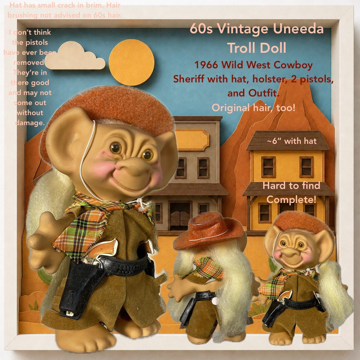 1960s Uneeda Wishnik Troll Dolls and Other Vintage 60s Trolls in