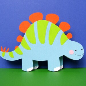 Cute Birthday card - personalized dinosaur card for kids