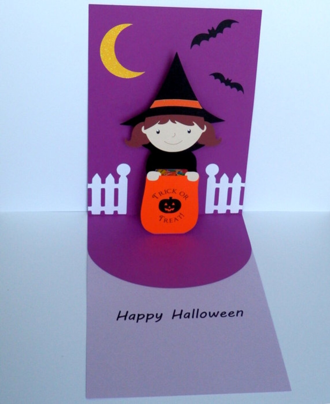Pop up Halloween Card Handmade Personalized Halloween Card Etsy