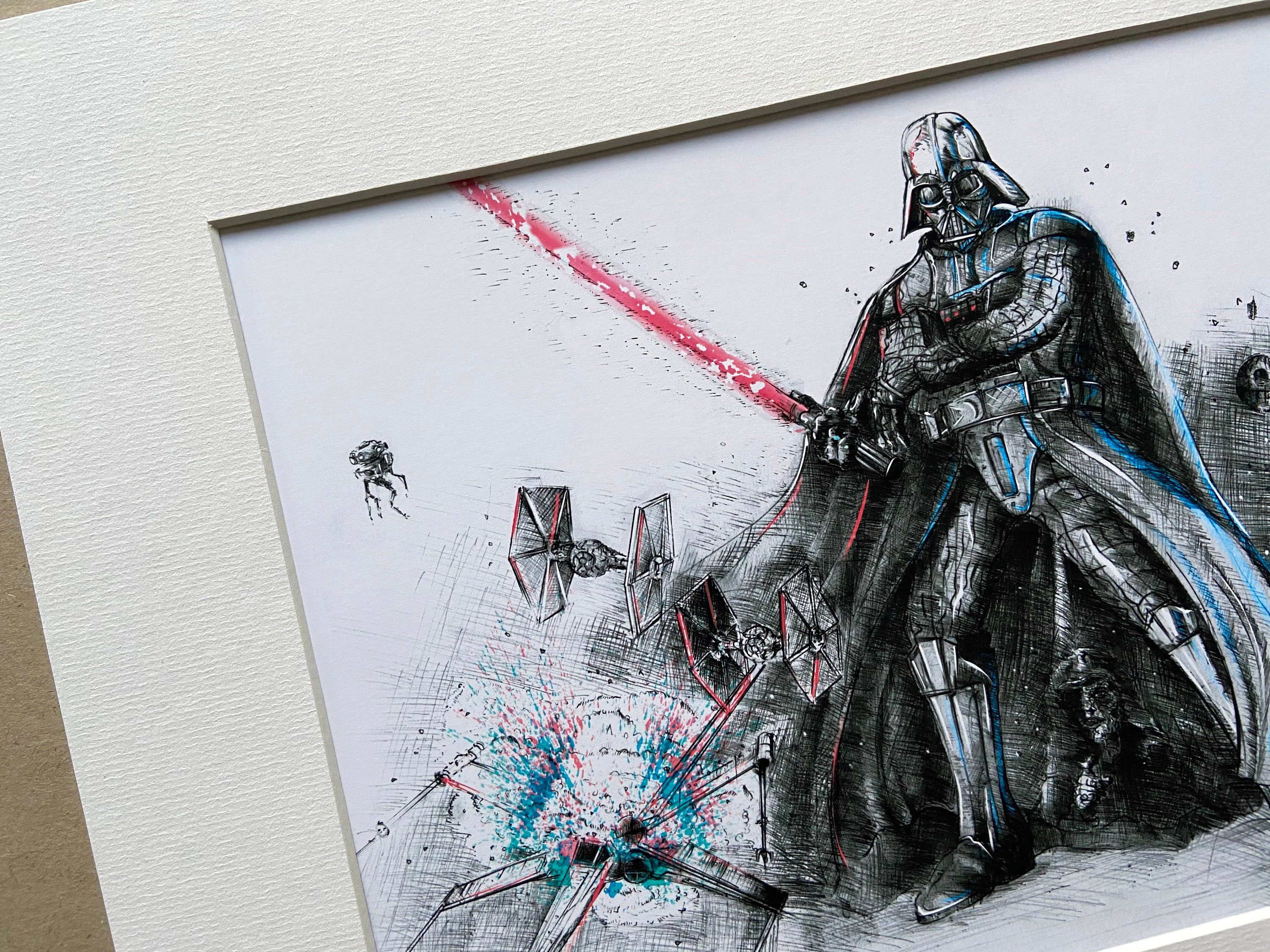Darth Vader Print Star Wars Poster Darth Vader Artwork Etsy UK
