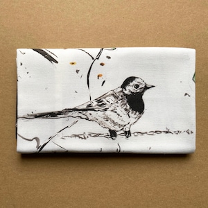 Wagtail Cotton Tea Towel | designed by Lewis Campbell | Made in UK