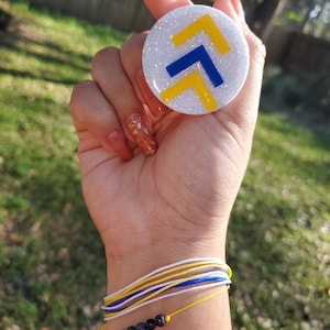 Down syndrome Phone thingy- Down syndrome phone grip Holder- Down Syndrome Awareness