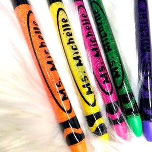 Glitter custom Pen-Customizable Pen-Teacher inspired pen-School personnel gifts-Refillable Pens-Custom Pen for teacher-Inkjoy pen