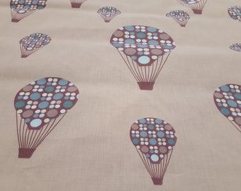 Kids cotton Fabric beige burgundy red blue grey white Air Balloons Cotton Fabric Kids Fabric Europe Design Kids Textile Fabric by yard