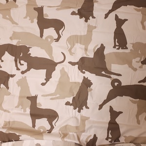 Scandinavian fabric Dogs fabric cotton fabric light weight Premium quality Modern fabric