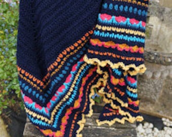 Crocheted Summer Sunday Shawl - Handmade to order