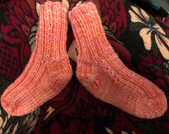 Newborn Baby Handknitted Socks