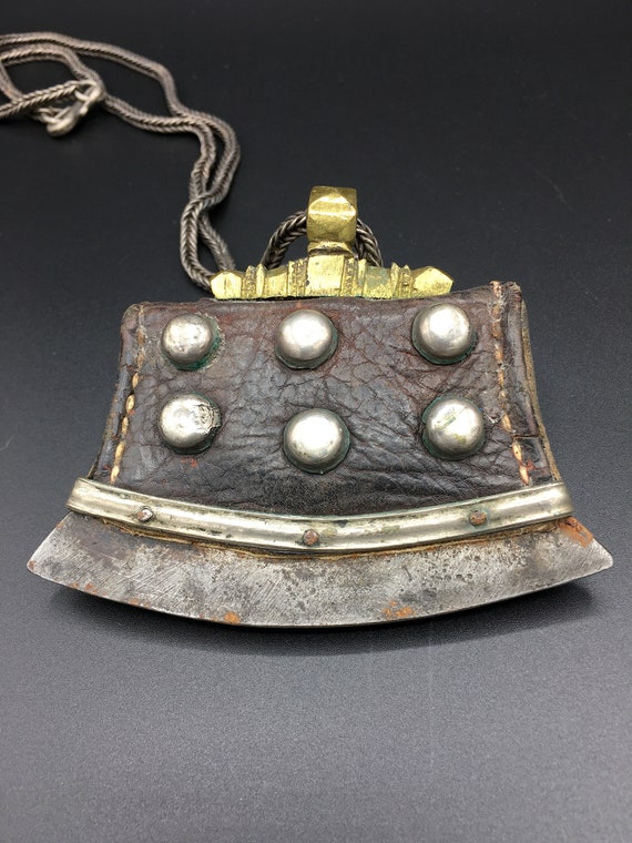 Antique Tibetan flint pouch "chuckmuck" or "mecha… - image 3