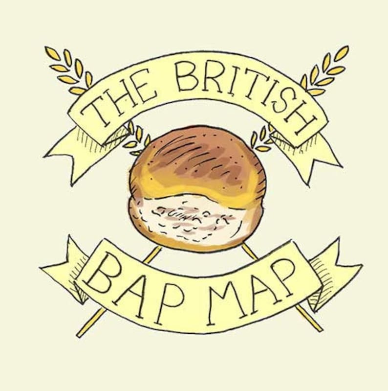 British Bread Map UK Etsy