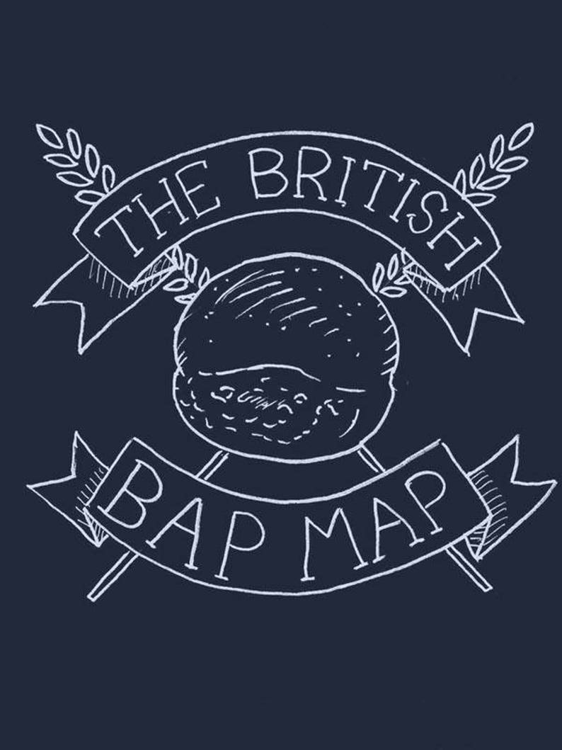 British Bread Map UK Etsy