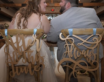After All This Time Always Chair Signs - Sweetheart Table Decor