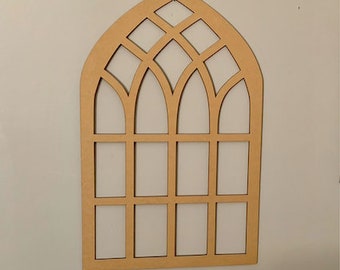 Laser Cut Window Arch Farmhouse Style, Mantle Decor