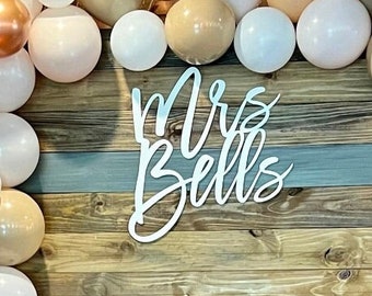 Custom Unpainted Wooden Name Sign, Nursery Decor