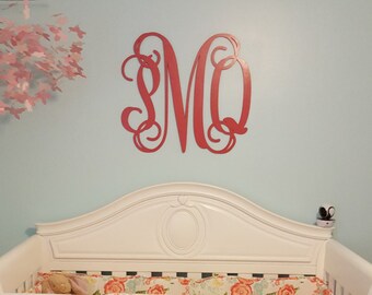 Large Unpainted Wooden Monogram – Nursery Decor, Door Hanging
