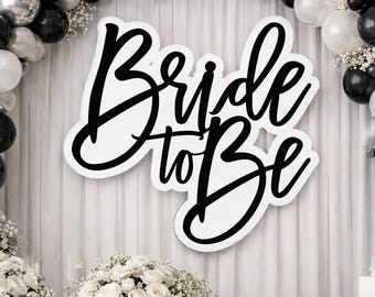 3D black and white bride to be