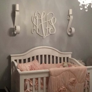 Nursery Monogram - Wooden Monogram - Nursery Decor - Unpainted Wall Hanging Wedding Monogram - Monogram Door Hanger - Monogram Door Wreath
