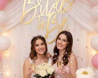 Grande enseigne « Brides To Be », décoration de douche nuptiale (24 po. l X 23 po. h)