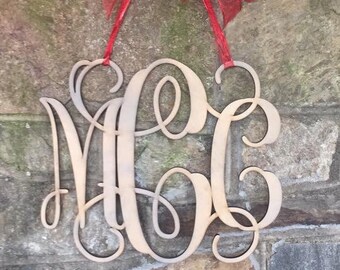 Large 24 inch Unpainted Wooden Monogram - Nursery Decor, Door Hanger