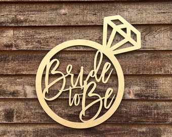 Bride to be Sign Ring for bridal shower, Bride sign, Wedding Signs, Wedding Photo Prop, Lightweight 32" W x 24'' H