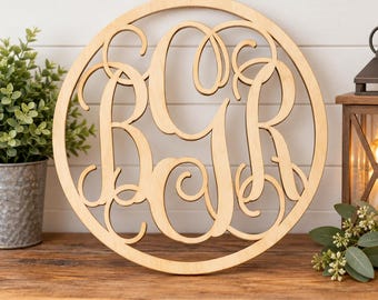 Large Personalized Wooden Monogram – Nursery Decor, Door Hanging (24 inch)
