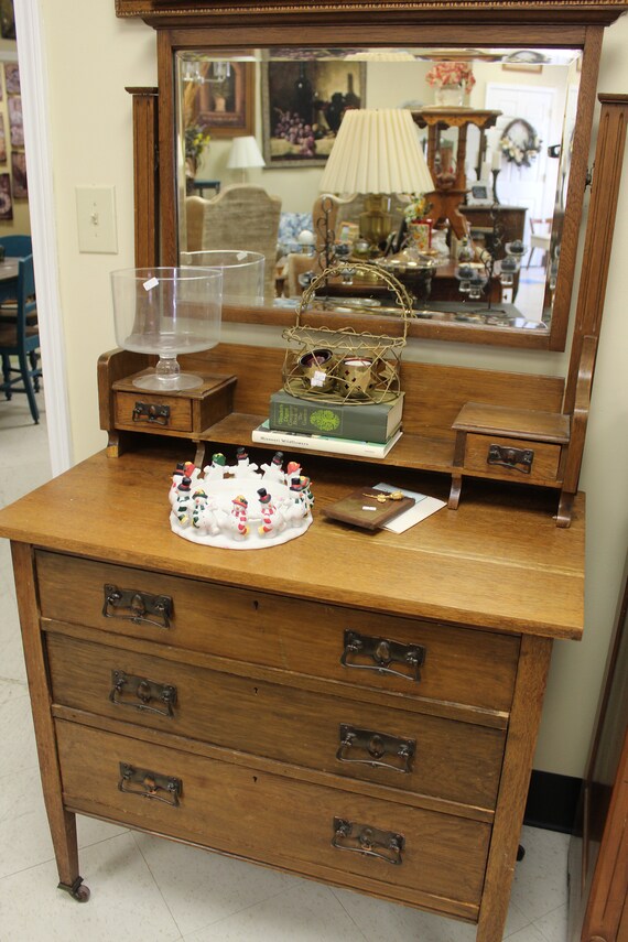 Antique 3 Drawer Dresser Etsy