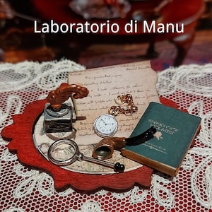 Puppenhaus-Miniatur Sherlock Holmes, Maßstab 1:12