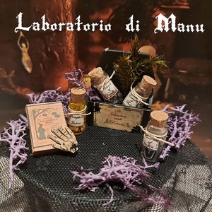 Dollhouse Magic Potions,, Miniature Spell Book, 1:12 scale