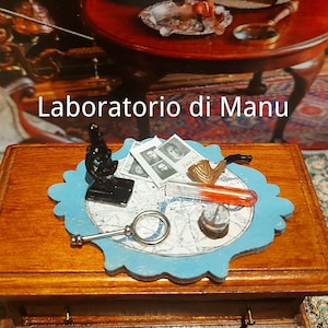 Dollhouse Sherlock Holmes, Miniature Scientific investigation, 1:12 scale