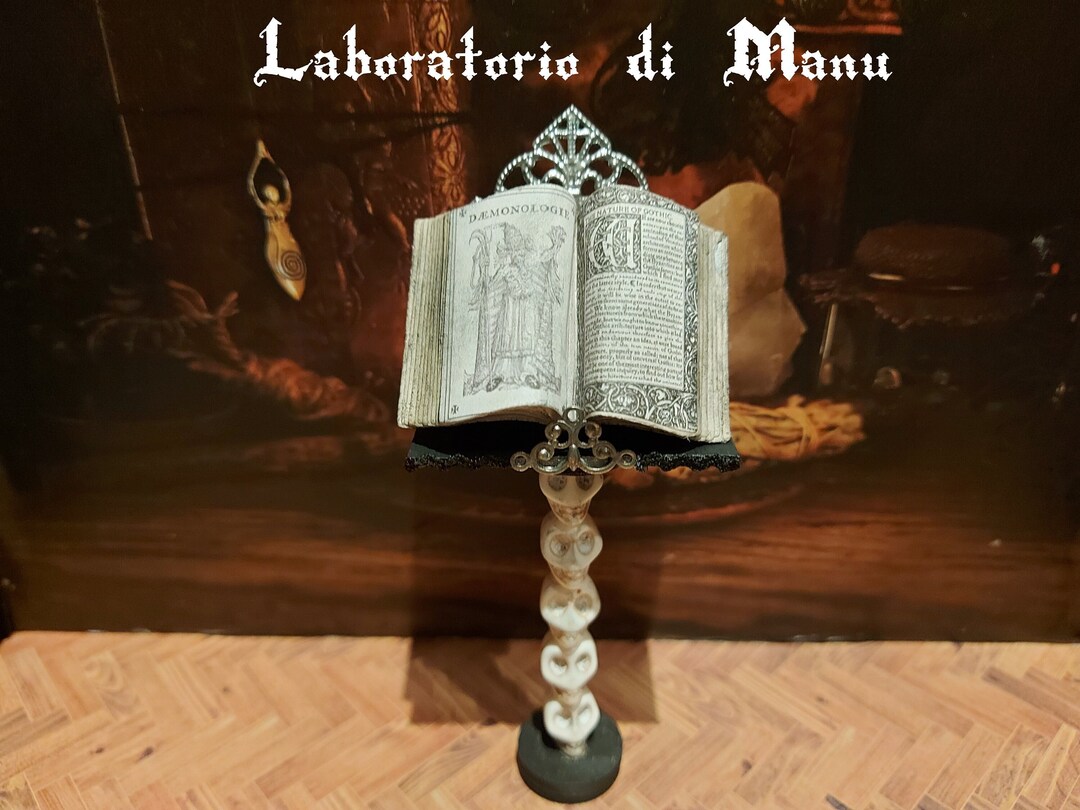 Dollhouse Lectern, Miniature Magic Book , 1:12 Scale, Type 2 - Etsy